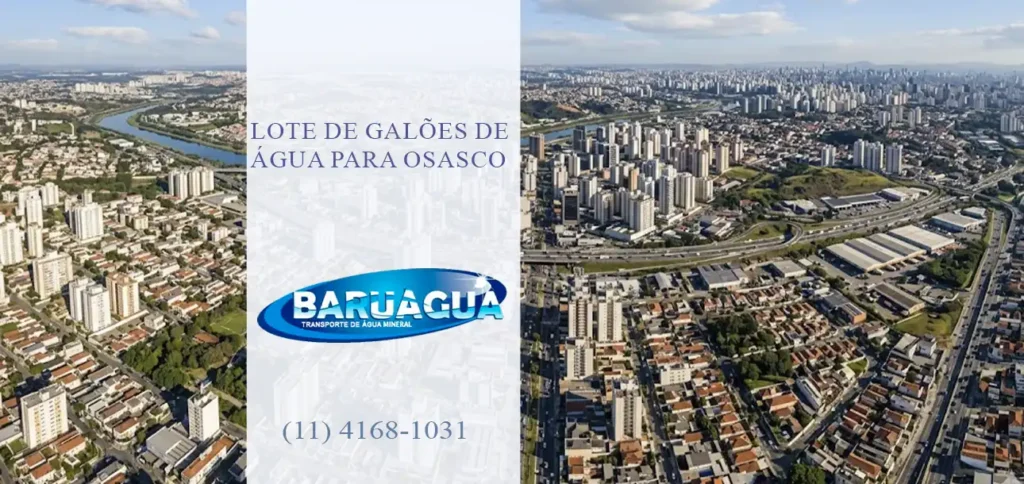 Lote de Galões de água para Osasco